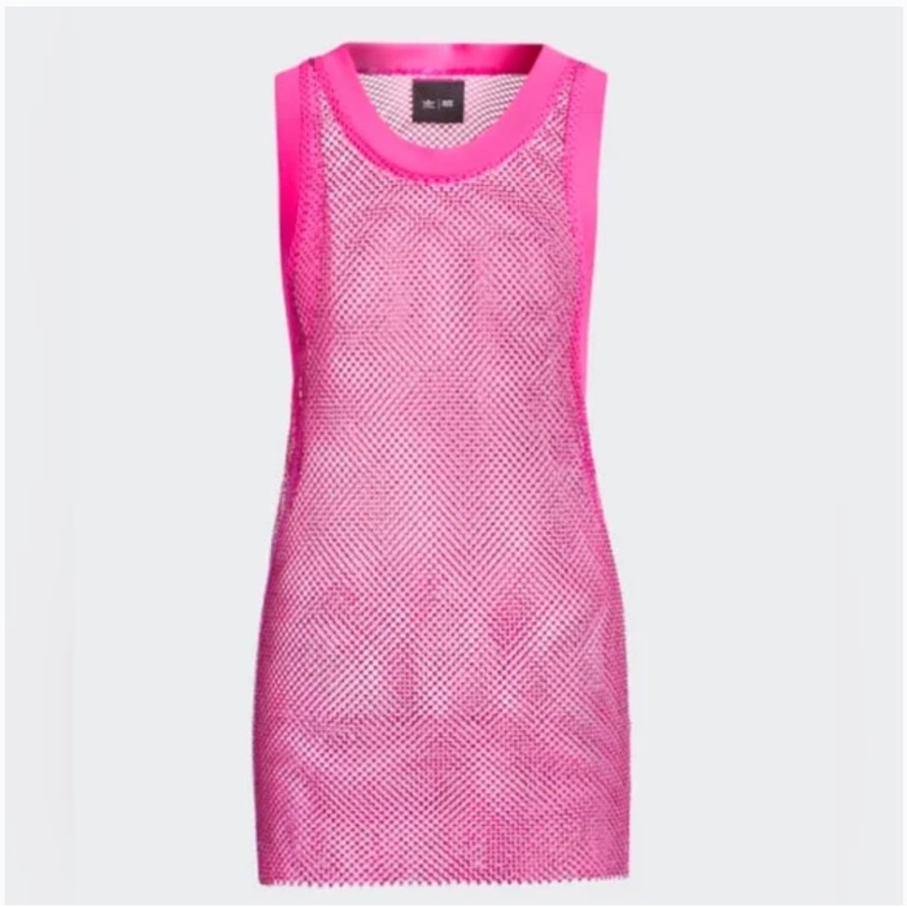 Ivy Park Paradise Crystal Mesh Tank Top